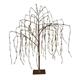 Outdoor LED Weidenbaum mit 294 LED,  H:120cm  Farbe: Braun,  Warm weisses Licht