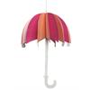 Papier Schirm  pink/ weiss  D19.5cm H30cm