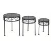 Pflanzenständer aus Metall  3er Set - klein, mittel, gross  schwarz