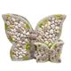 Pflanzentopf Schmetterling  Polyresin mit Stein-Desig  Farbe:Grau  L:43cm B:21cm H:31.5cm