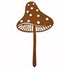 Pilz aus Metall  in Rostoptik  zum Stecken