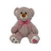 Plüschbär rosa  sitzend  mit rosa Schleife