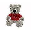Plüschbär sitzend  mit rotem T-Shirt  LOVE  Grösse15x21x20cm