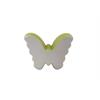 Schmetterling zum Stellen aus Keramik  Farbe: Weiss/Grün  H: 9.5cm T:3cm B:10.3cm