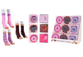 Socken Donut  Geschenkverpackung  Grösse: one size 37-42  1Paar  3-assortiert