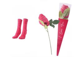 Socken Rose  Geschenkverpackung  Grösse: one size 37-42  1Paar