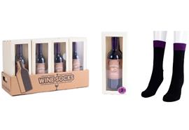 Socken Wein  Geschenkverpackung  Grösse: one size 39-44  1Paar