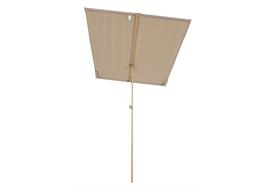 Sonnenschirm verstellbar  für den Balkon  Grösse Schirm 130x180cm  Farbe natur