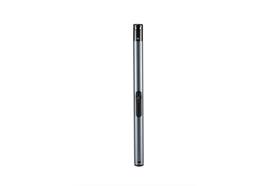Stabfeuerzeug TOM BB-333  Farbe metallic grau / Black Top  Kunststoff