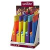 Stabfeuerzeug Unilite Prague  assortiert 5 Farben  im Display