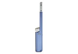 Stabfeuerzeug Unilite Prague  Metallic Blue Silver Tube