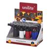 Stabfeuerzeug Unilite Tokyo  Jet Flame 4 Farben assortiert  weiss/rot/blau/schwarz