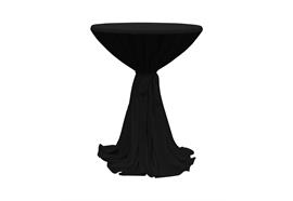 Stehtisch Stretch Husse  Schwarz 146cm Höhe  Durchmesser 80-90cm