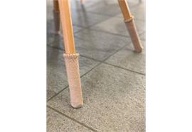 Stuhlsocken Uni beige für Möbel  Tisch / Stuhl / Boden Schoner  4er Set 3x11cm
