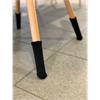 Stuhlsocken Uni schwarz für Möbel  Tisch / Stuhl / Boden Schoner  4er Set 3x11cm