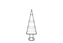 Tannenbaum 3D  in Schwarz aus Metall  H: 120cm D: 40cm