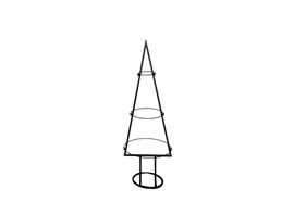 Tannenbaum 3D  in Schwarz aus Metall  H: 90cm D: 30cm