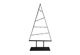 Tannenbaum aus Metall schwarz  Grösse: 40x12x75.5cm