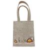 Tasche Xmas aus Filz  in Grau mit Weihnachtsmotiv