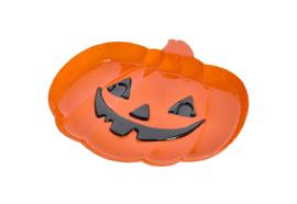 Teller Halloween Kürbis  30x27cm  aus PP  mit Sticker