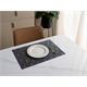 Tischset Dinner  schwarz silber Glitter  45x30cm