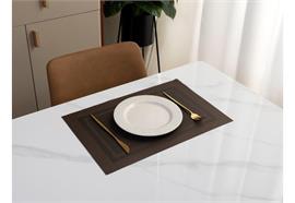 Tischset dk-braun/braun  45x30cm beidseitig verwendbar