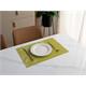 Tischset Leave  grün 45x30cm  beidseitig verwendbar