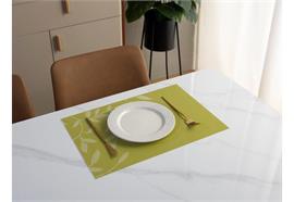 Tischset Leave  grün 45x30cm  beidseitig verwendbar
