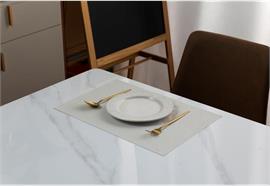 Tischset Leave  vanille 45x30cm  beidseitig verwendbar