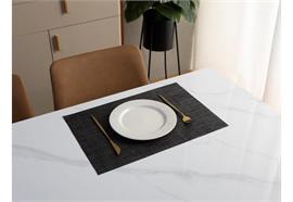 Tischset Stripes  schwarz 45x30cm  beidseitig verwendbar