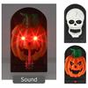 Türklingel Halloween  2-assortiert mit rot leuchtenden  Augen, Sound, Spinnenzunge