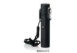 USB Feuerzeug  Adventure mit Lichtbogen  Taschenlampe und Kompass  Farbe: schwarz