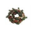 Weihnachtskranz dekoriert D26cm  mit Tannenzapfen und Zweigen  Farbe: Natur, grün, rot
