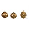 Weihnachtskugel Glas  organic 3er Set  gold mercury  D8-9cm