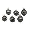 Weihnachtskugel Glas  organic 6er Set  anthracite mercury  D6-7cm