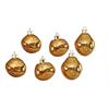 Weihnachtskugel Glas  organic 6er Set  gold mercury  D6-7cm