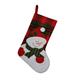 Weihnachtsstiefel "Schneemann"  H: 40cm mit Schlaufe zum hängen  B:19cm / 24cm  Farbe: Rot