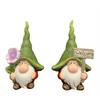 Wichtel aus Keramik Welcome  2 assortiert  Farbe: Grün  L:16cm B:10.5cm H:25cm
