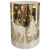 Windlicht aus Glas  Farbe gold  Hirsch Design  D9cm x H13.5cm