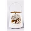 Windlicht Forest aus Metall  Farbe weiss gold  D20cm H23cm