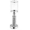 Windlicht Kelch aus Metall  gefüllt mit Strasssteinen  H41.5cm
