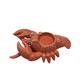 Windlicht Lobster aus Keramik  Farbe: Rot  L:16.5cm B:10.7cm H:4.3cm