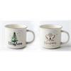 XMAS Tassen 2er assortiert  H:9cm D:8.5cm  Inhalt: 355ml  Material: New Bone China